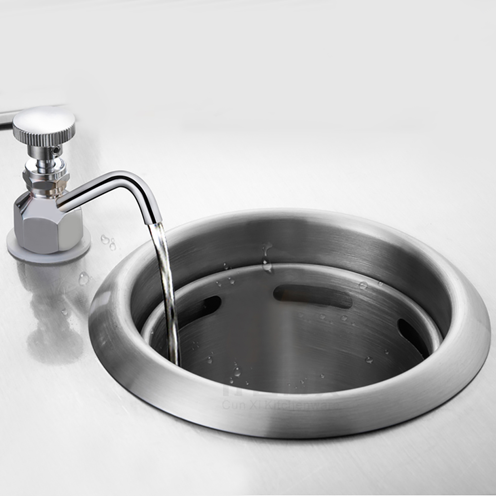 Edelstahl-schöpfkellen-set, Wasserhahn-spülbecken-zubehör Für Cafés, Spülwerkzeug