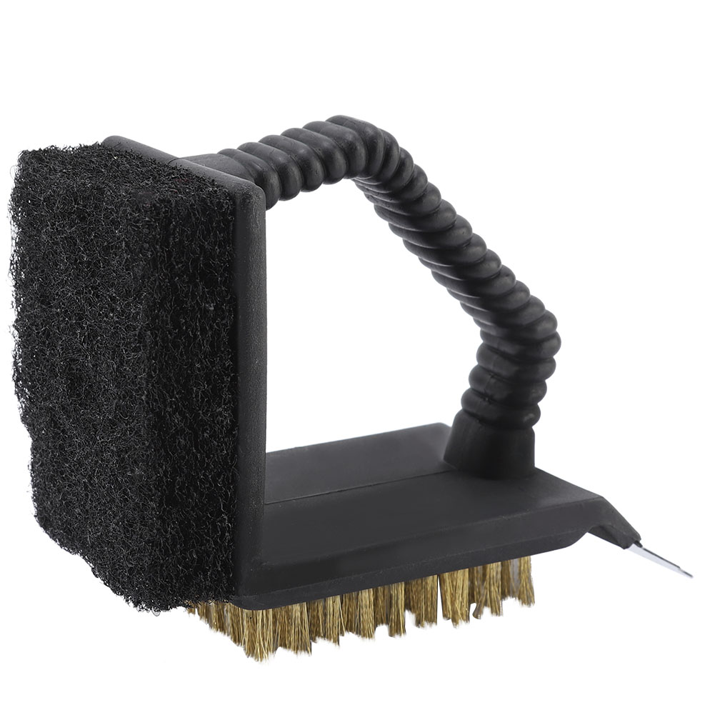 Multifunktionale 3-in-1-grillofenbürste Aus Robustem Edelstahl – Ideal Zum Reinigen Ihres Grillofens
