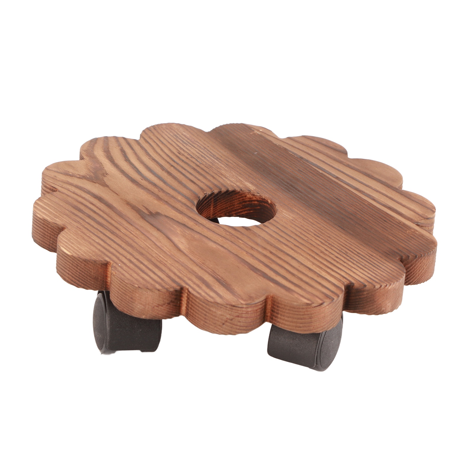 Runder Blumenhalter Aus Massivholz, Abnehmbarer Blumentopfhalter, Pflanzenständer