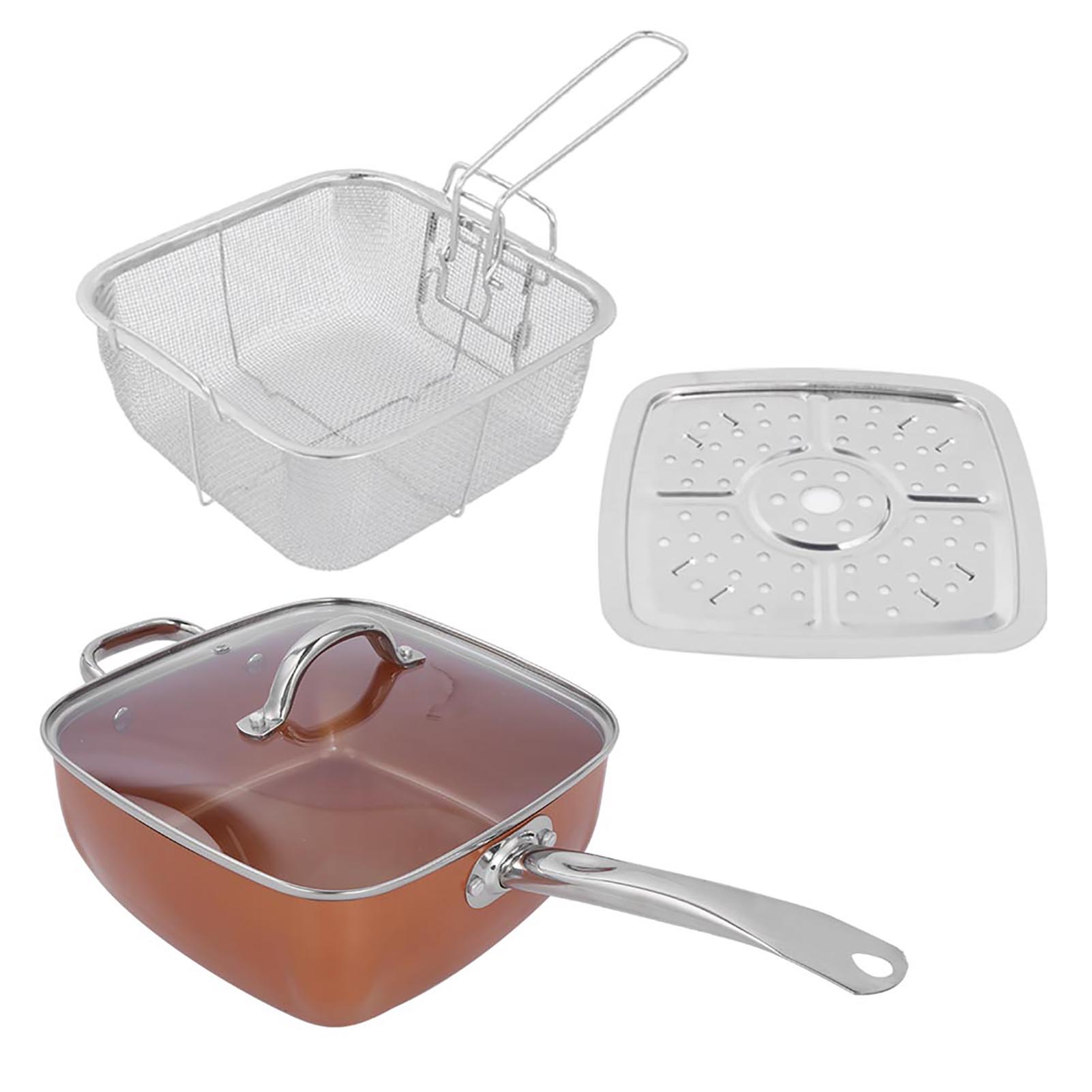 4-teiliges Set Edelstahl-antihaft-bratpfanne, Multifunktionaler Topf, Küchenutensilien
