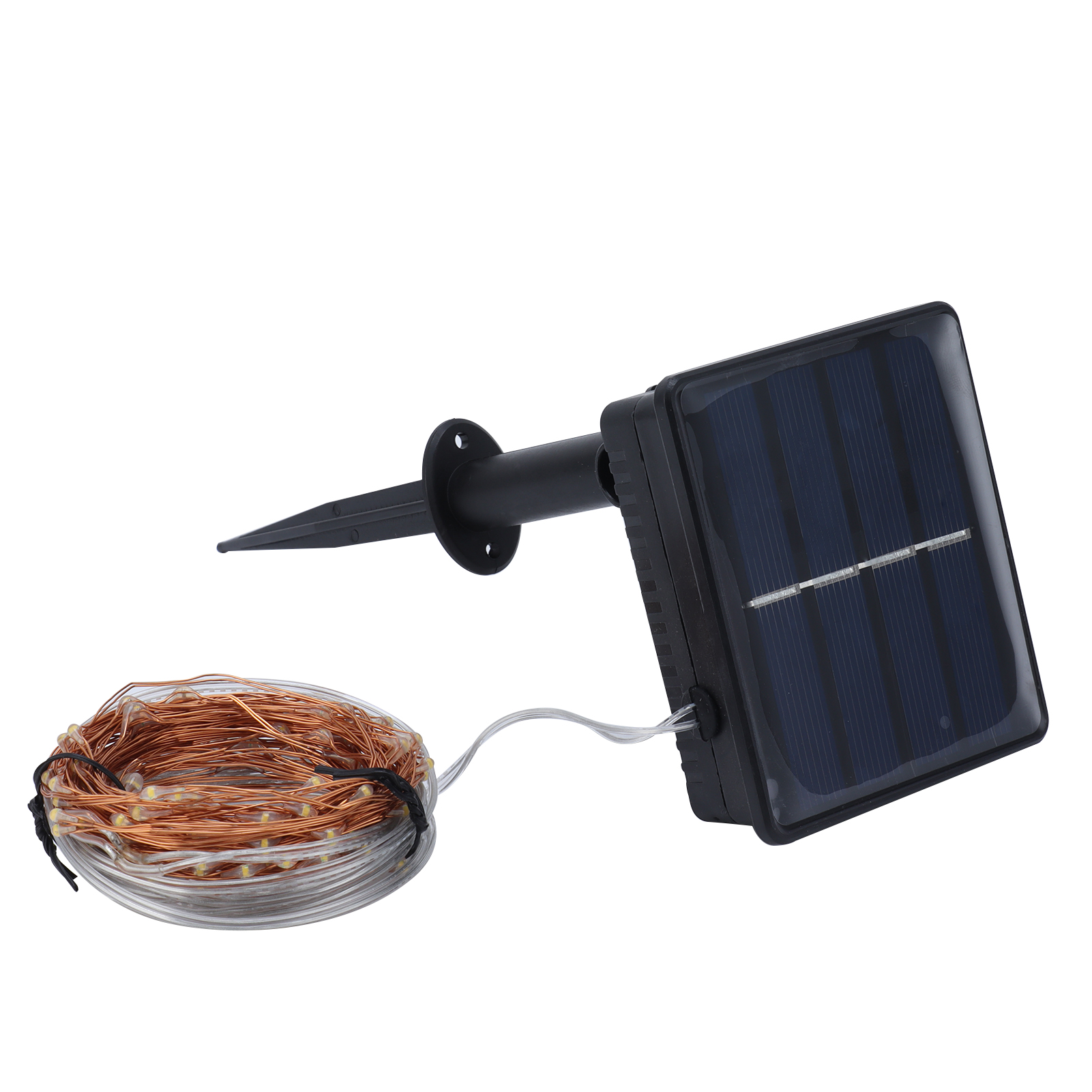 Solar-lichterkette Mit 300 Leds, 32 M Länge, 8 Leuchtmodi, Kein Kabel Erforderlich, Ip65 Wasserdicht, Kupferdraht, Solarbetrieben, Weißes Licht