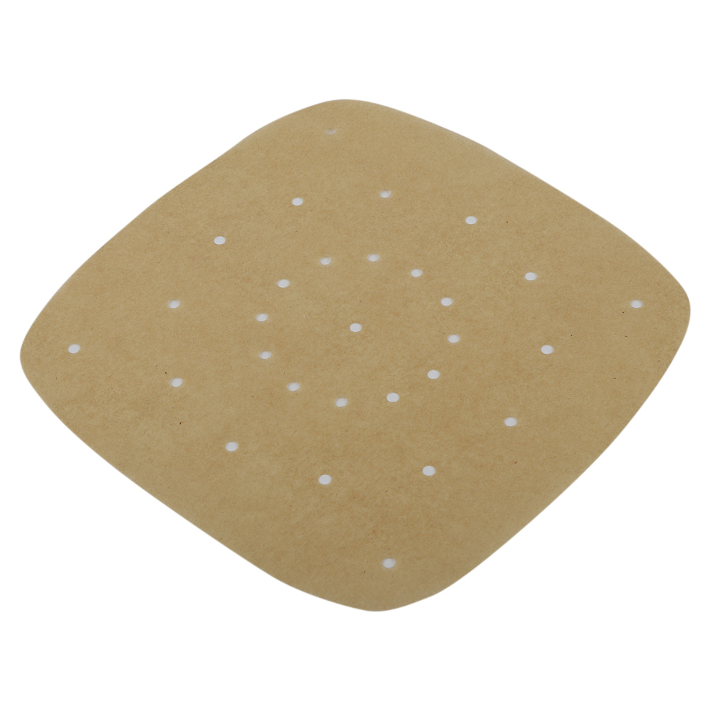 7,5 Zoll Große, Perforierte Quadratische Dampfgarpapier-einlagen Für Heißluftfritteusen (naturfarbe)