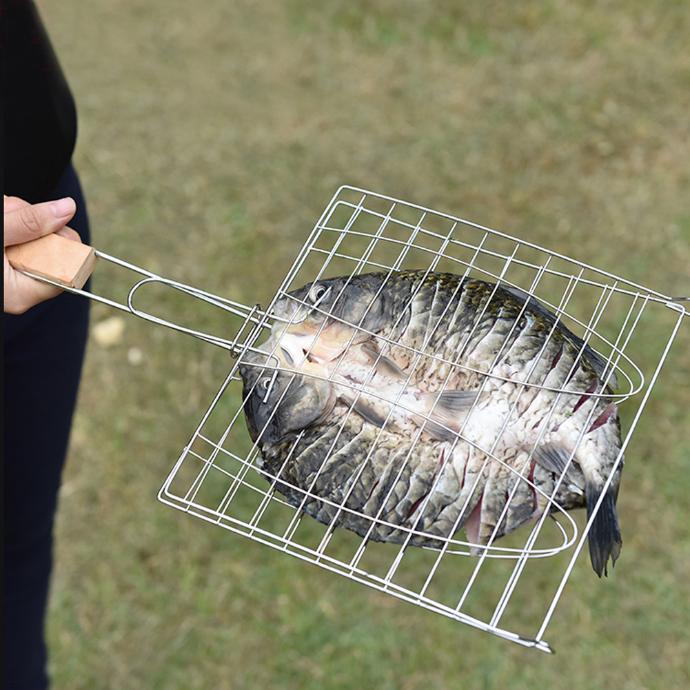Grillnetz Aus Edelstahl Mit Antihaftgriff, Geeignet Für Grillofen Und Grillofen