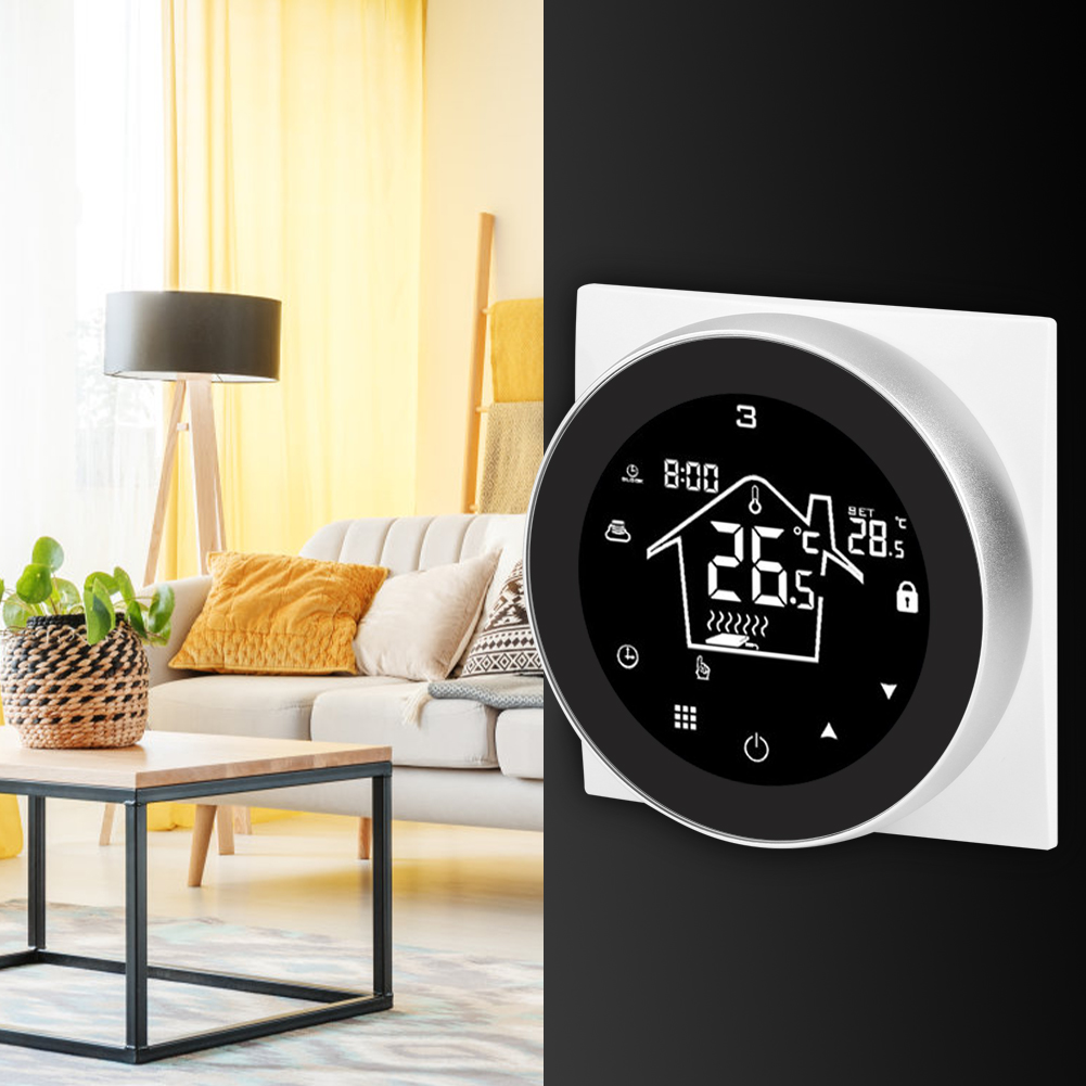 Intelligenter, Wandmontierter Elektrischer Temperaturregler Für Fußbodenheizung, Thermostat Ac 90–240 V