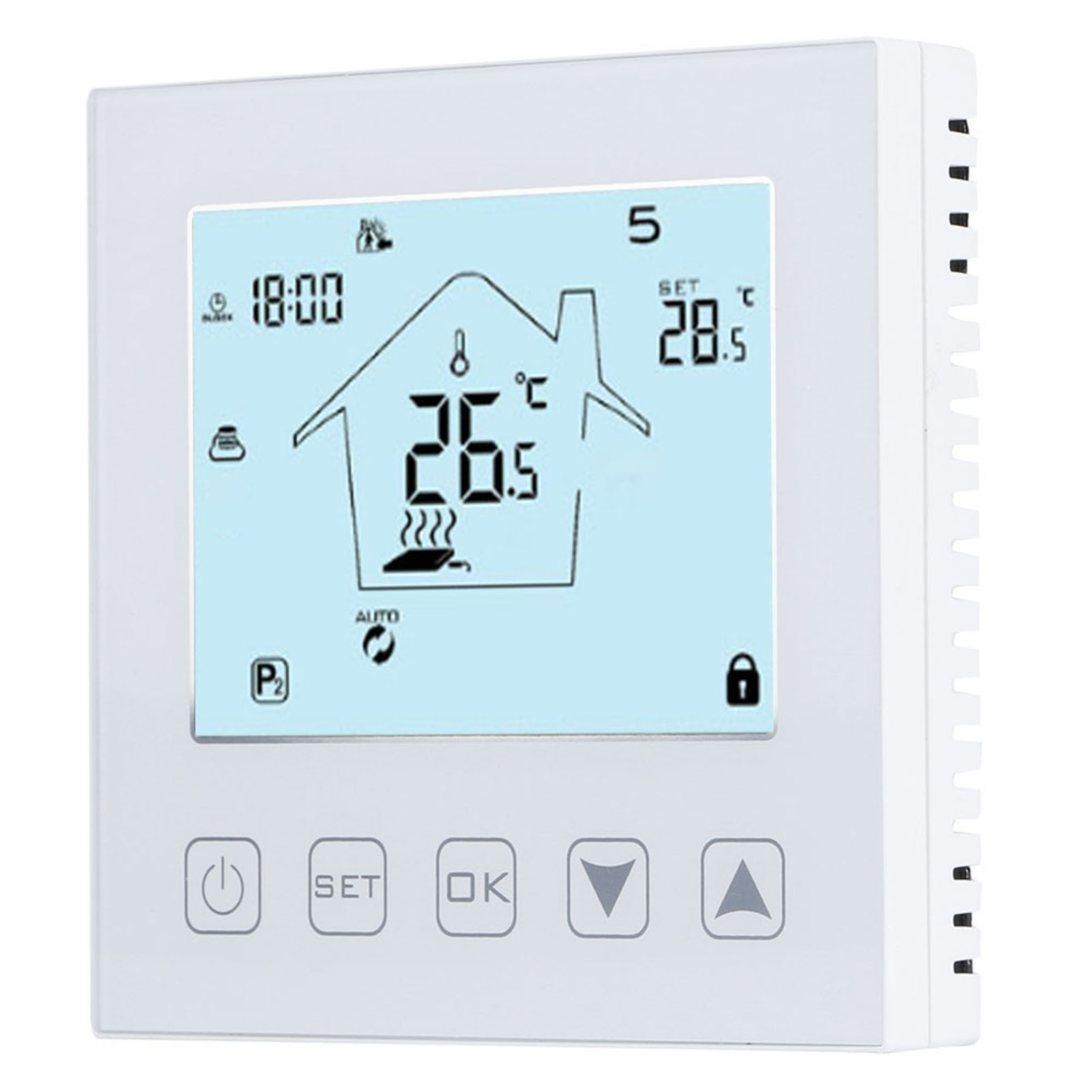 Intelligenter Temperaturregler Mit Fernbedienung Für Fußbodenheizung (230 V, 50/60 Hz)