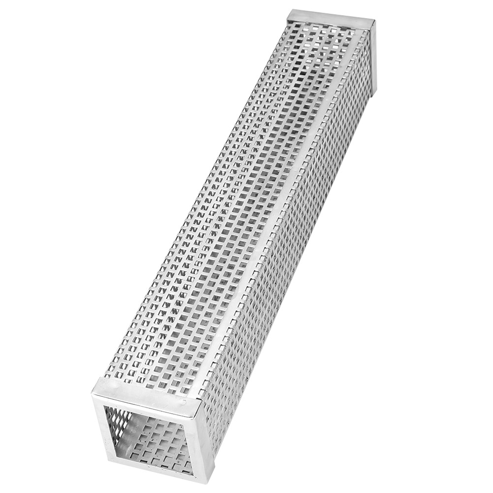 12-zoll-bbq-räucherrohr Aus Edelstahl 304, Grillzubehör Für Elektrische Holzkohlegrills (quadratisch, 12 Zoll)