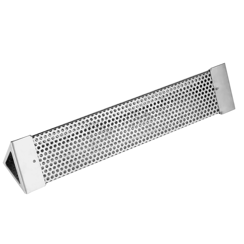 12 Zoll (30,5 Cm) Bbq-räucherrohr Aus Edelstahl 304, Grillzubehör Für Elektrische Holzkohlegrills (dreieckig, 12 Zoll)