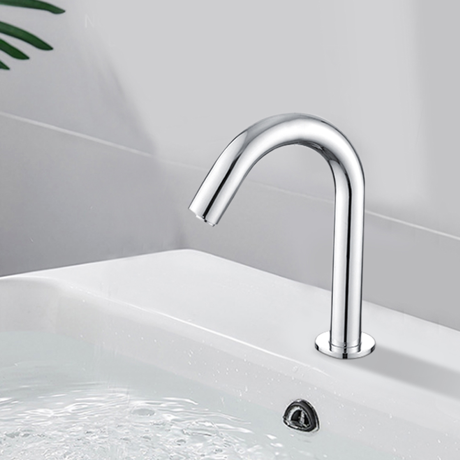 G1/2-zoll-gewinde, Automatischer Infrarot-wasserhahn Mit Induktionssensor, Einzel-kaltwasserhahn Mit Steuereinheit, Kurze Bauhöhe
