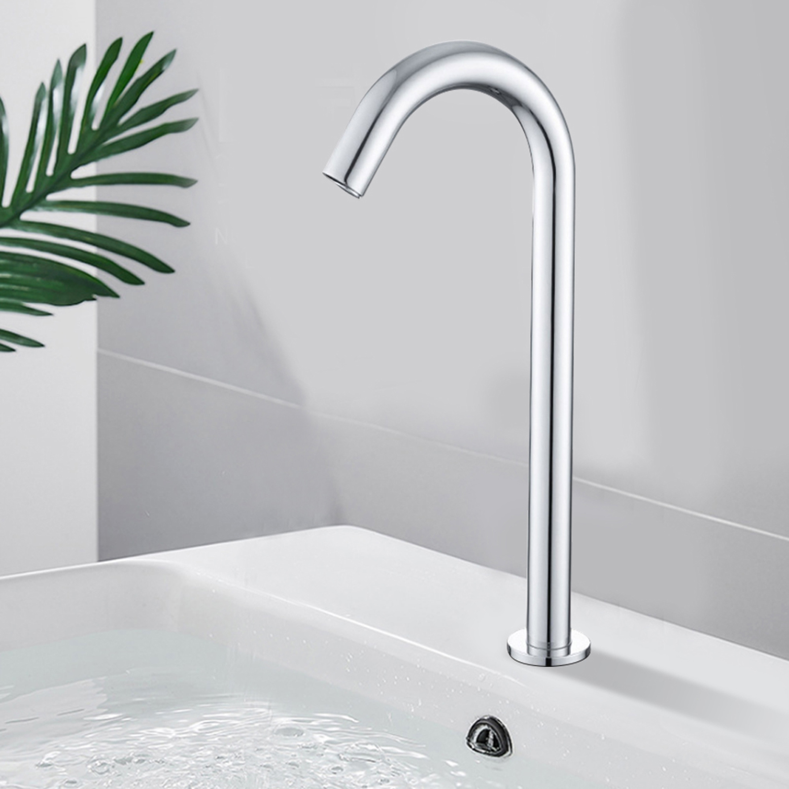 Wasserhahn Mit G1/2-zoll-gewinde, Automatischer Induktionssensor, Infrarot-einzel-kaltwasserhahn Mit Steuerkasten