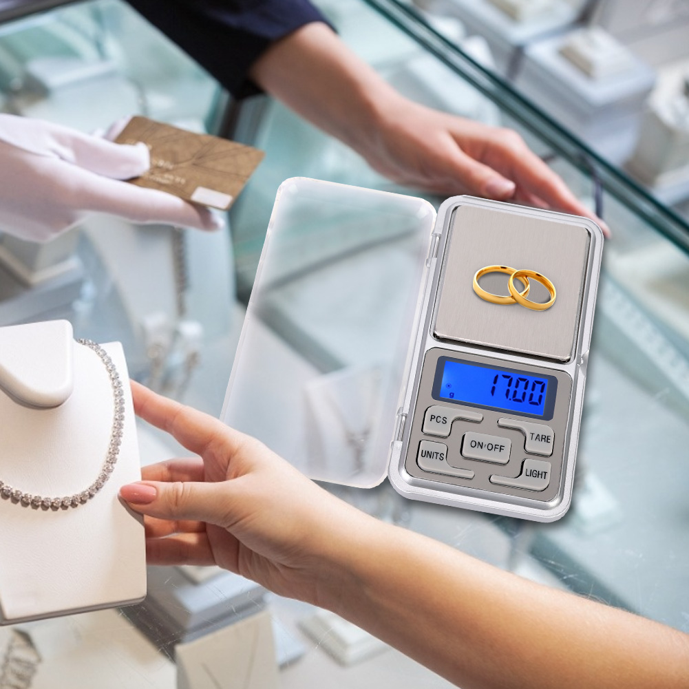 0,01 G Hochpräzise, Tragbare Mini-digitalwaage Mit Hintergrundbeleuchtung, Elektronische Lebensmittelwaage, 300 G