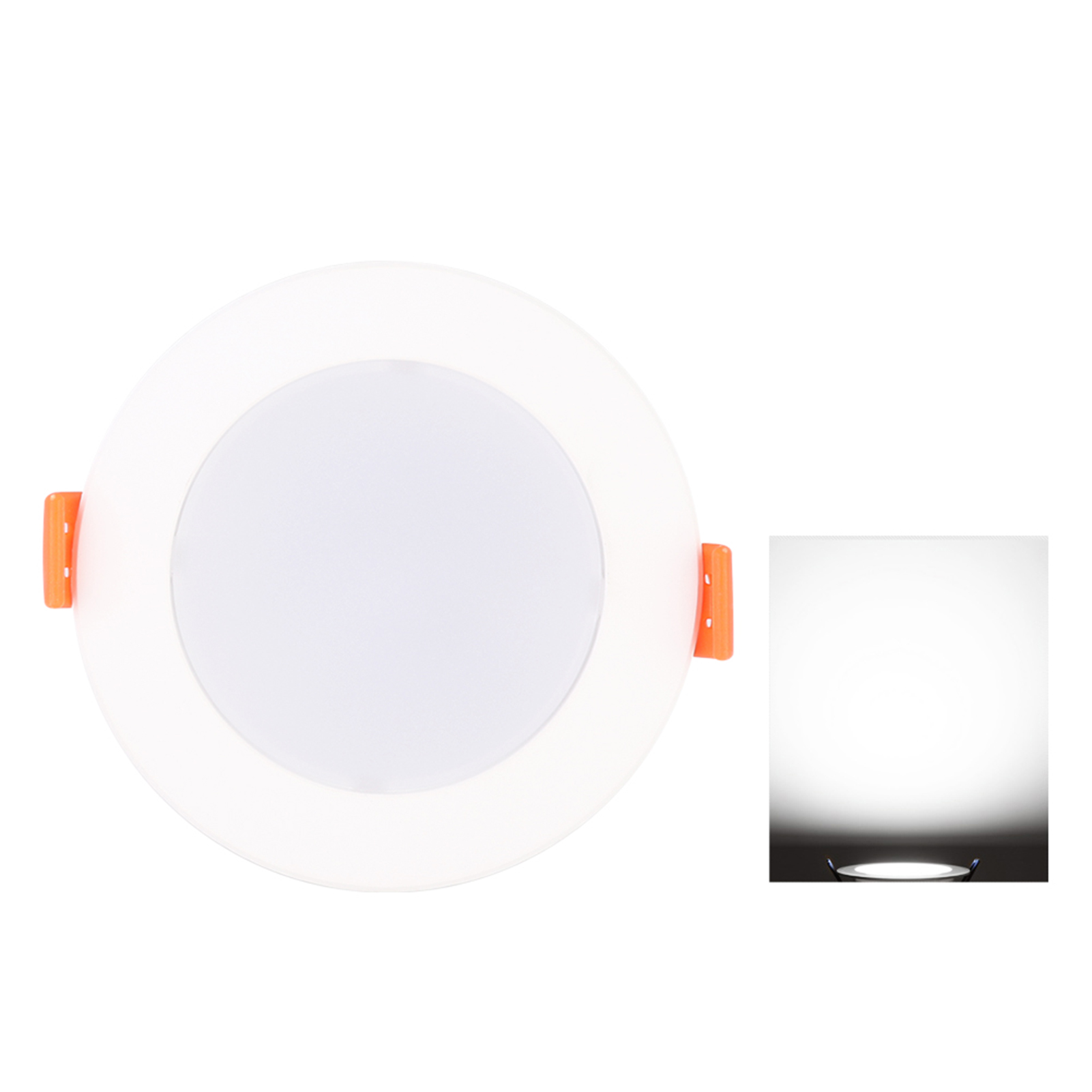 6000k Ac90-265v Led-deckenleuchte Mit Intelligentem Radarsensor Für Flur, Balkon Und Treppenhaus, 9w, 6 Stück