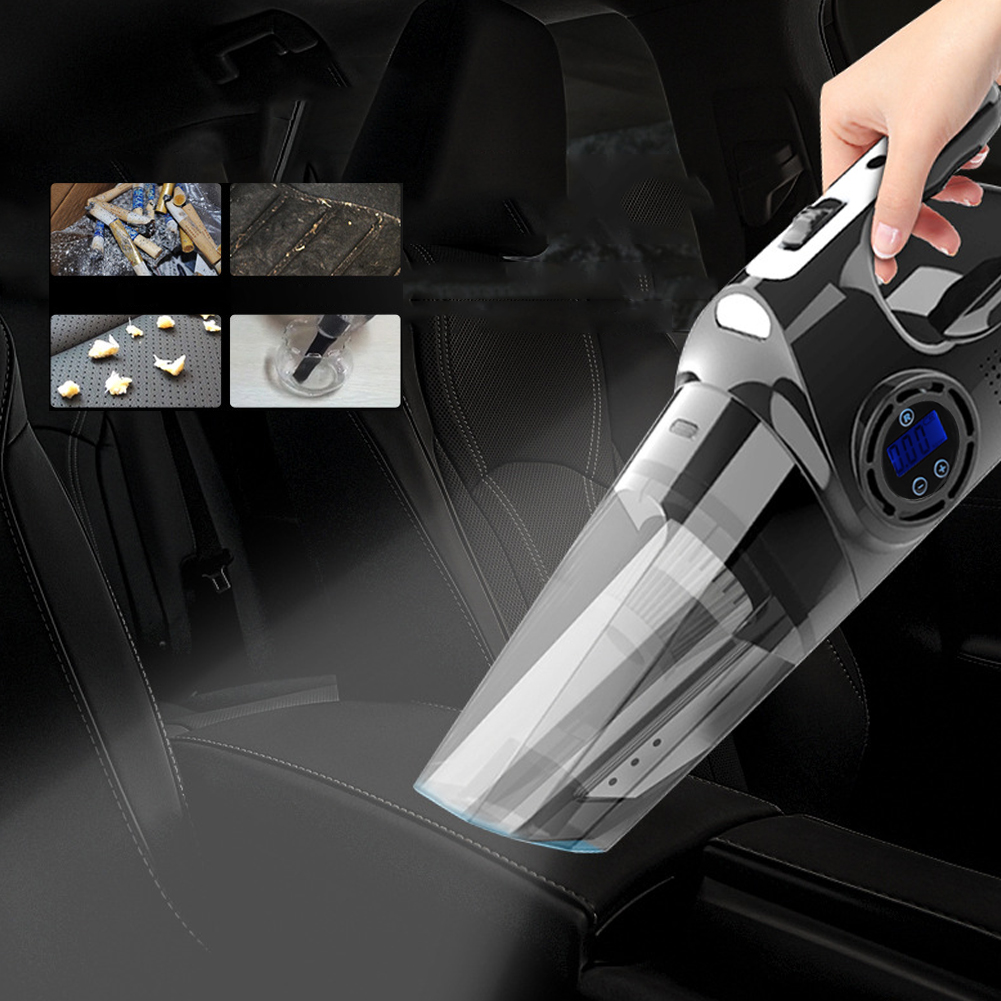 Multifunktionaler, Kabelloser 120-w-staubsauger (4-in-1) Mit Usb-akku Und Beleuchtung Für Zuhause Und Auto