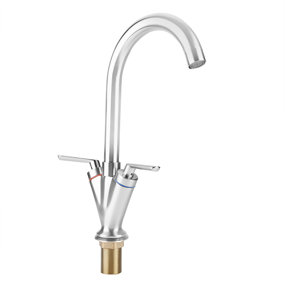 Küchenarmatur Mit Gebürsteter Nickelbeschichtung Für Kalt- Und Warmwasser (eu-standard G3/8")