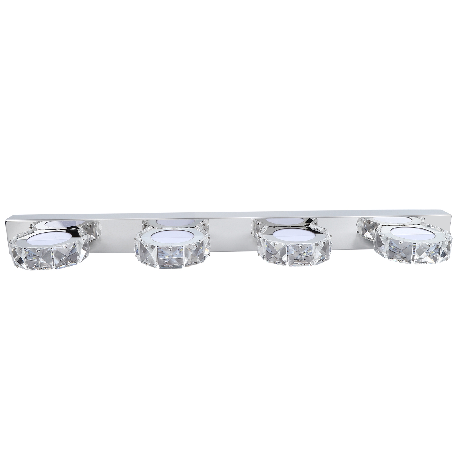 Moderne, Wasserdichte Led-spiegelfrontleuchte, Runde Schminkleuchte, Badezimmeraccessoire, 85–265 V, 4 Leuchten, 16 W