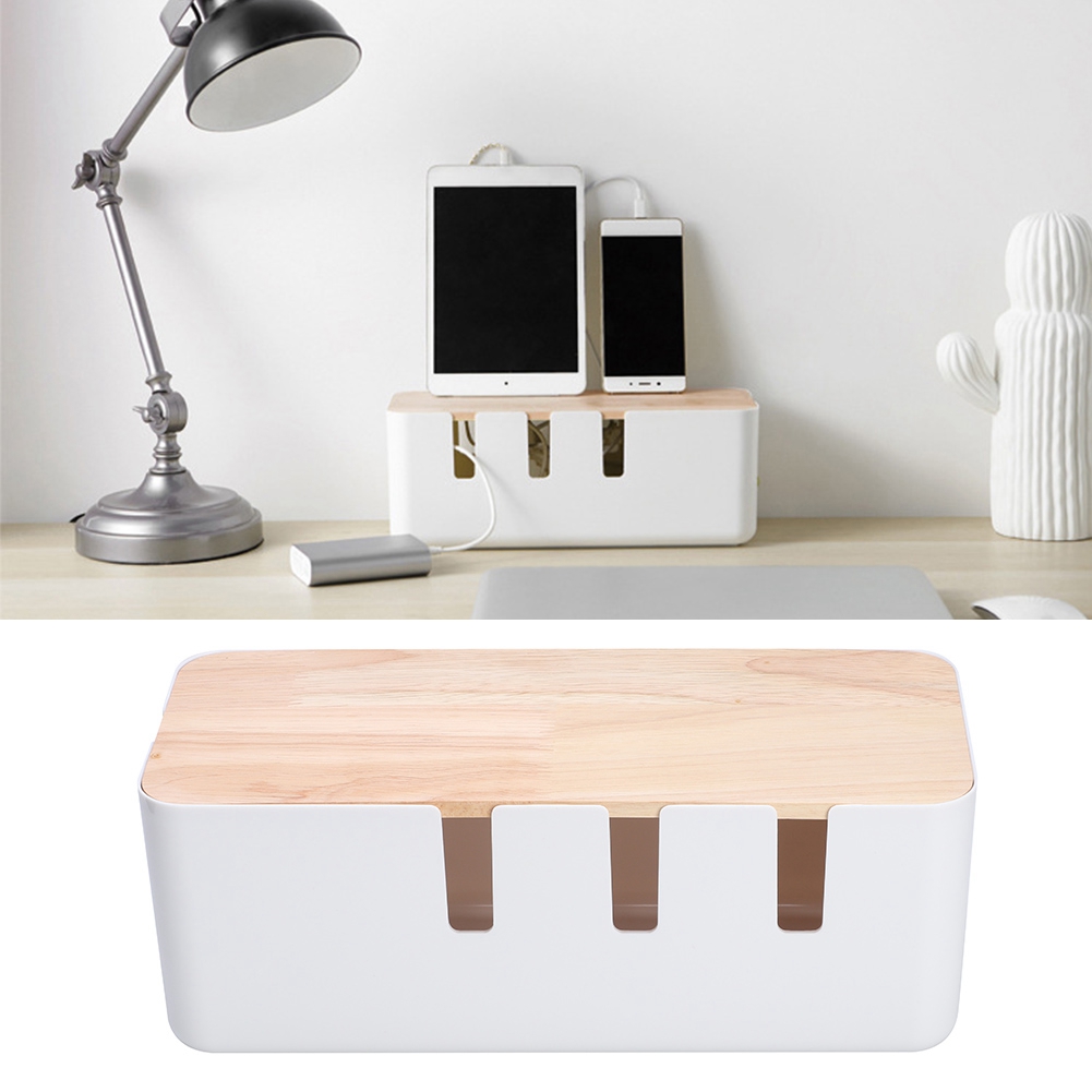 Staubdichte Kabelbox Zur Aufbewahrung Von Steckdosenleisten Für Schreibtische Im Homeoffice