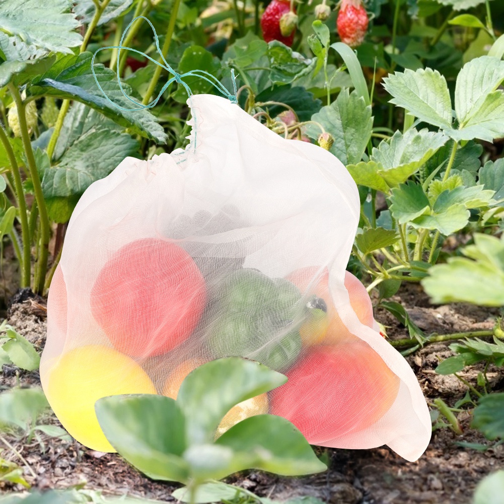 50 Stück Garten-gemüse- Und Obstschutznetze, Vogelschutzbeutel Mit Kordelzug, Gartenwerkzeug
