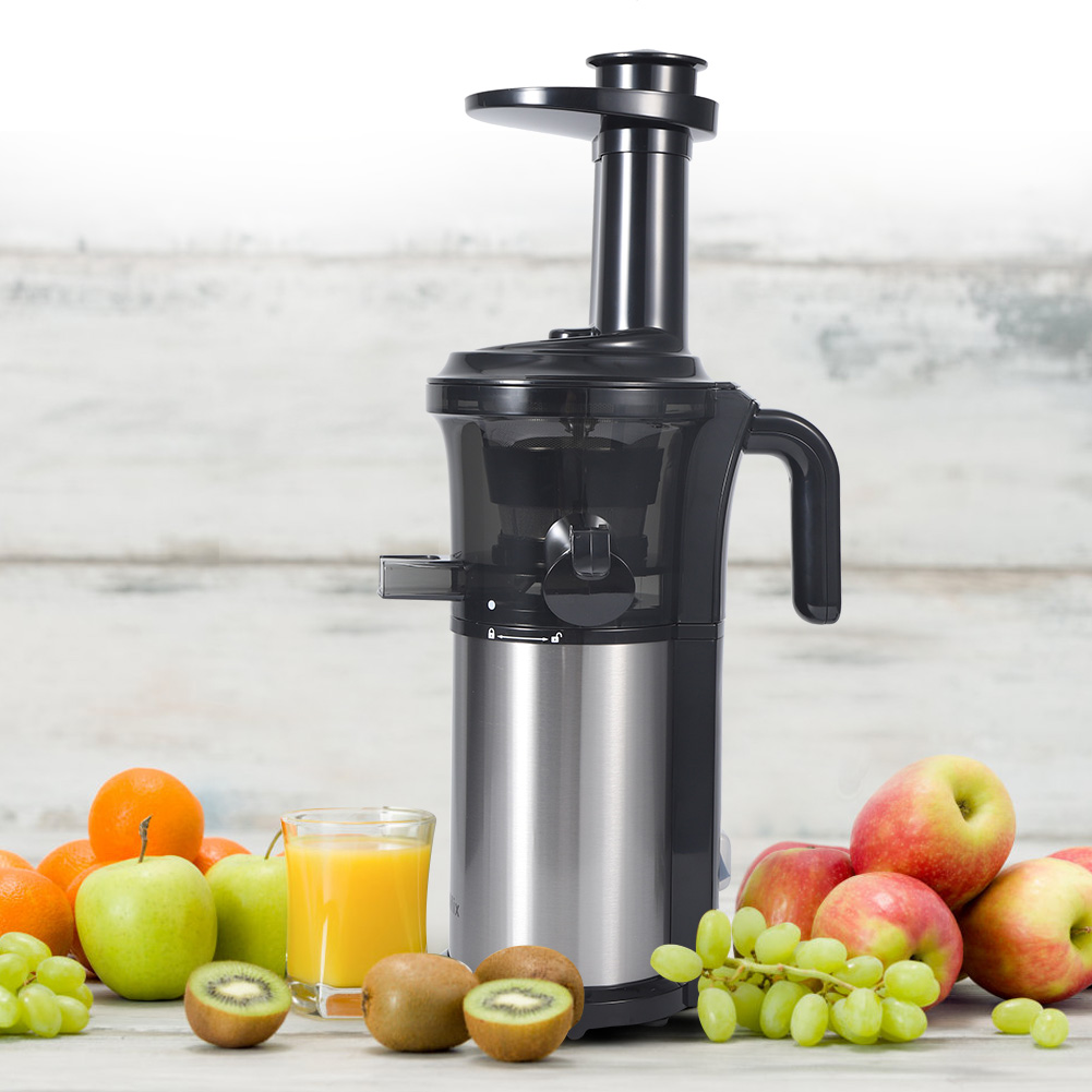 200-w-edelstahl-entsafter Mit Langsamer Schneckenfunktion (40 U/min) Für Den Haushalt, Geeignet Für Obst Und Gemüse, Eu-stecker (220–240 V).