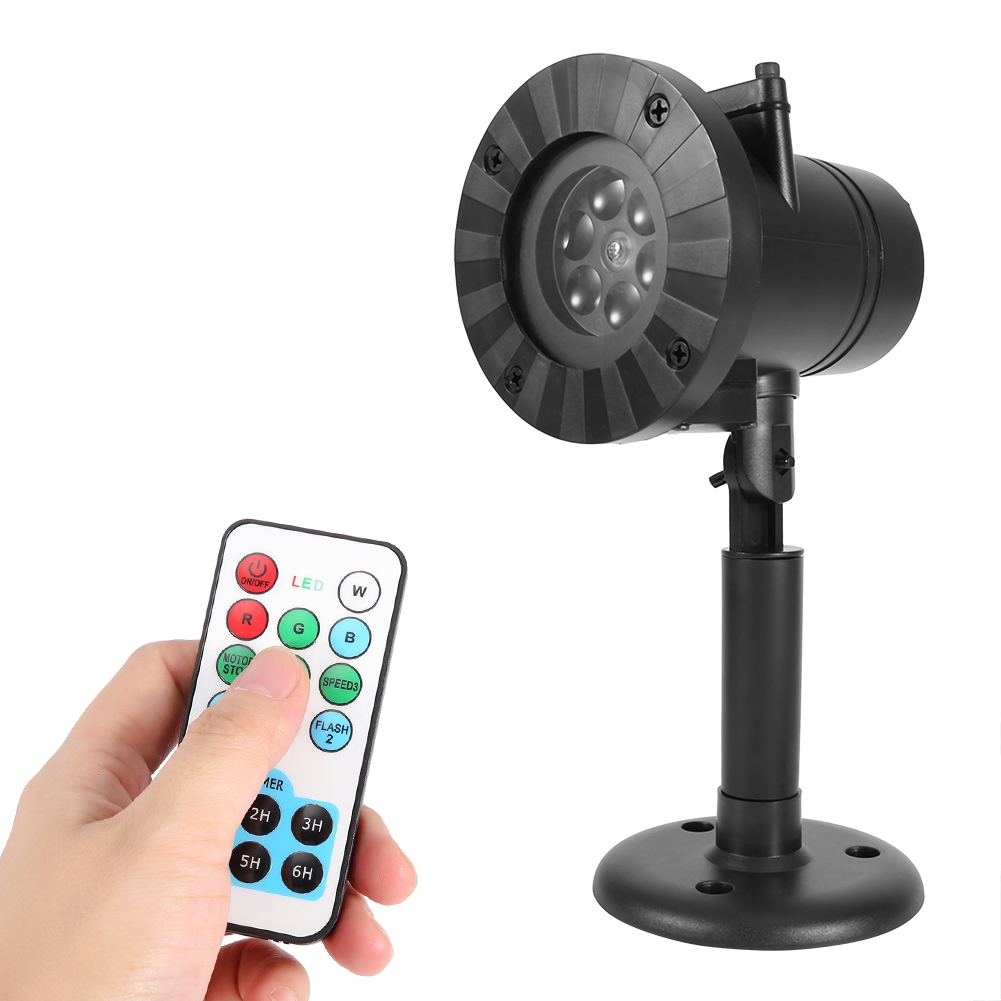 Wasserdichter Led-schneeflockenprojektor Für Den Außenbereich, Garten-weihnachtsbeleuchtung, Weihnachtsdeko-lampe Mit Eu-stecker Und Fernbedienung