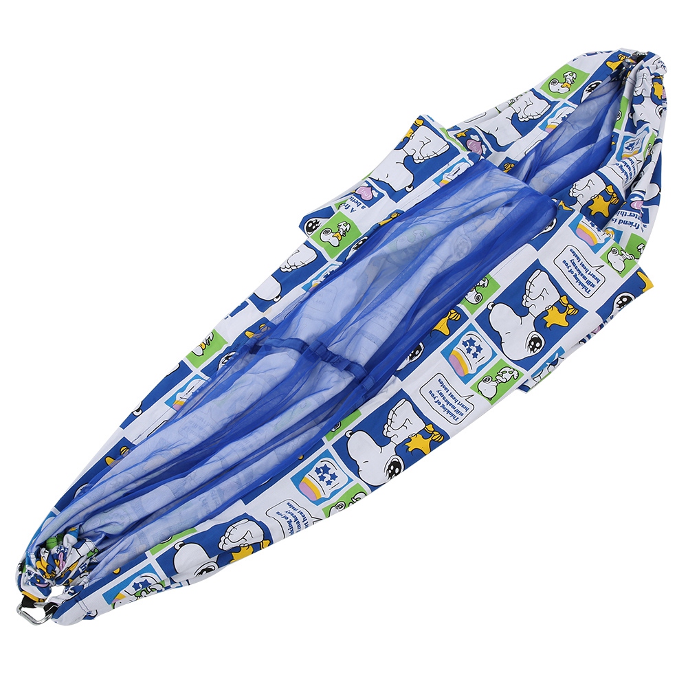 Doppel-hängematte Aus Canvas Für Outdoor-reisen Und Camping, Inklusive Moskitonetz, Hundemotiv