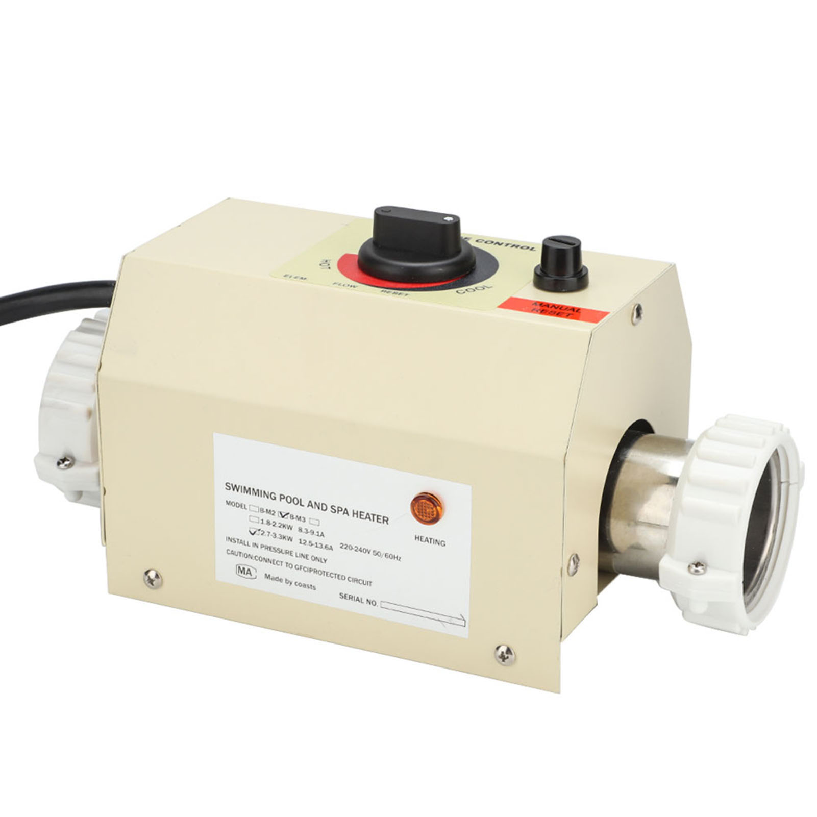 3-kw-mini-wassererhitzer-thermostat Für Schwimmbad, Massagebadewanne, Spa-bad, Eu-standard 220 V