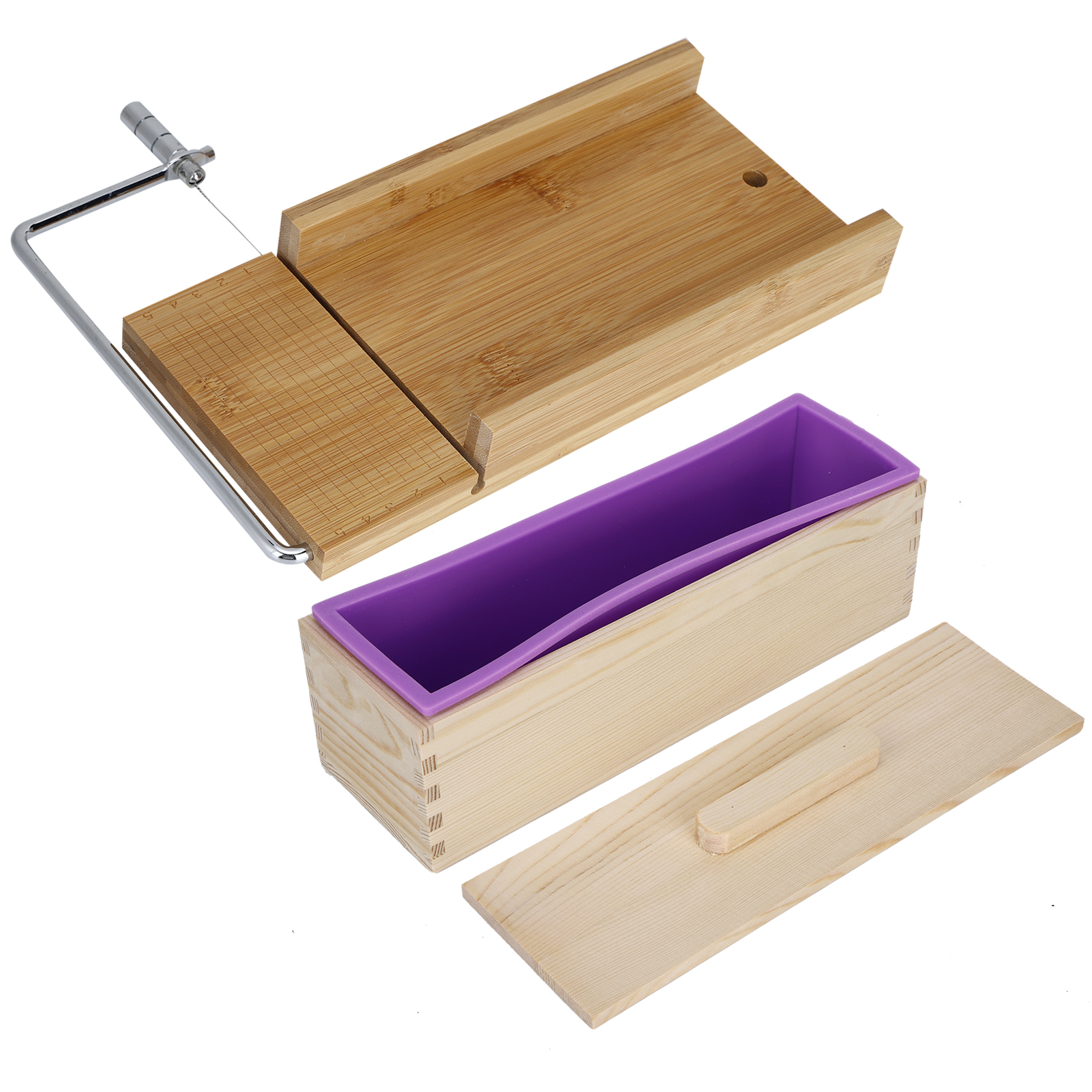 Diy-set Für Handgemachte Seife, Kerzen Und Brot, Inklusive Ausstechform, Küchenzubehör (schneidebrett, Box Mit Deckel)