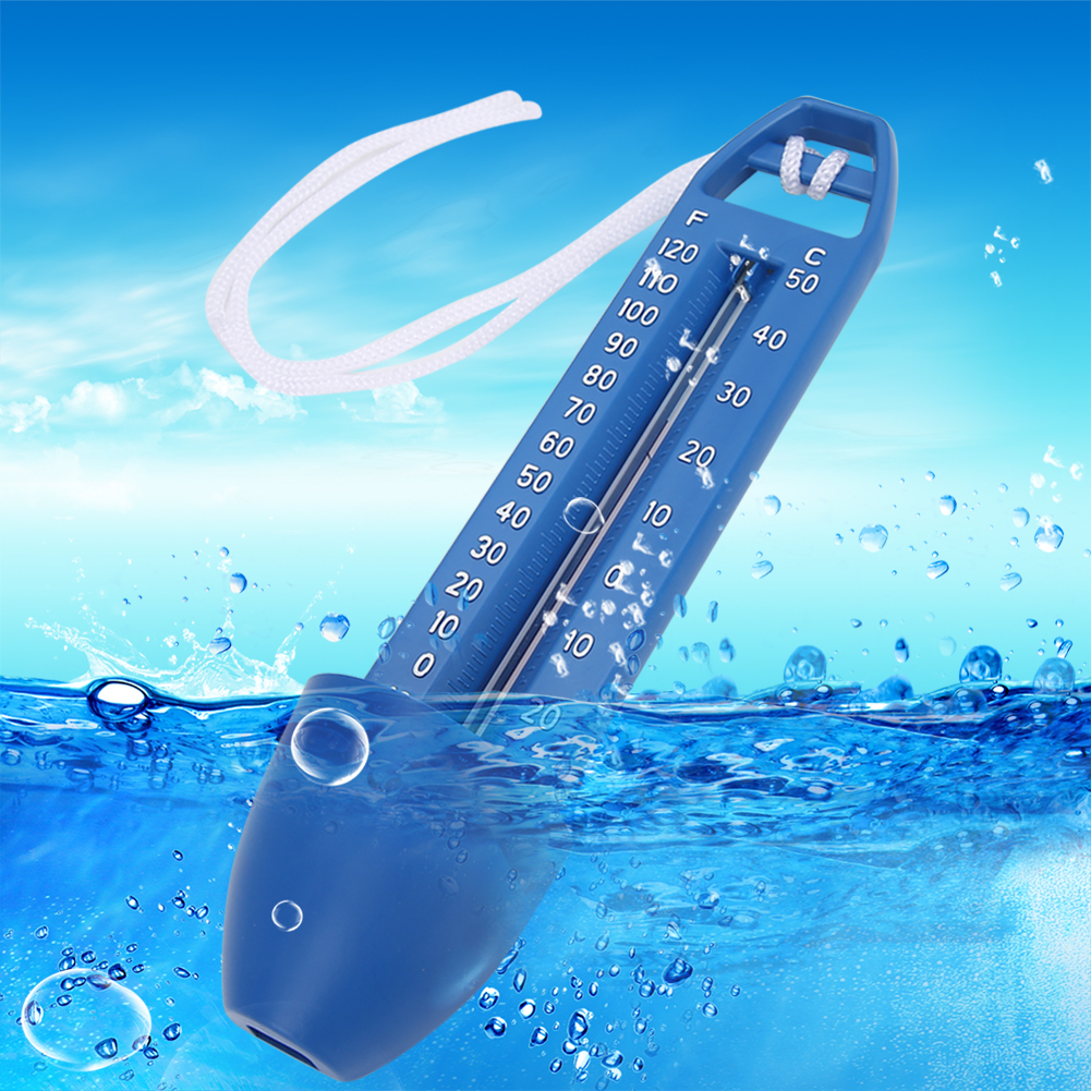 2 Stück 16,5 X 3,7 Cm Schwimmende Schwimmbadthermometer Für Schwimmbad, Spa, Sauna Und Heiße Quelle