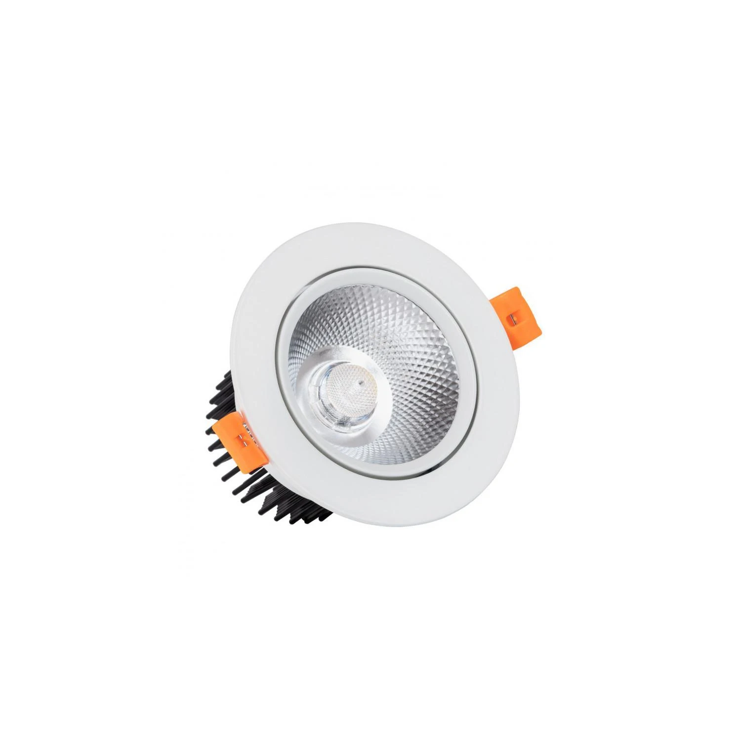 Led Downlight Einbaustrahler 12w Rund Cob Cri90 Dimmbar Ausschnitt Ø 90 Mm 5000k Kaltweiß