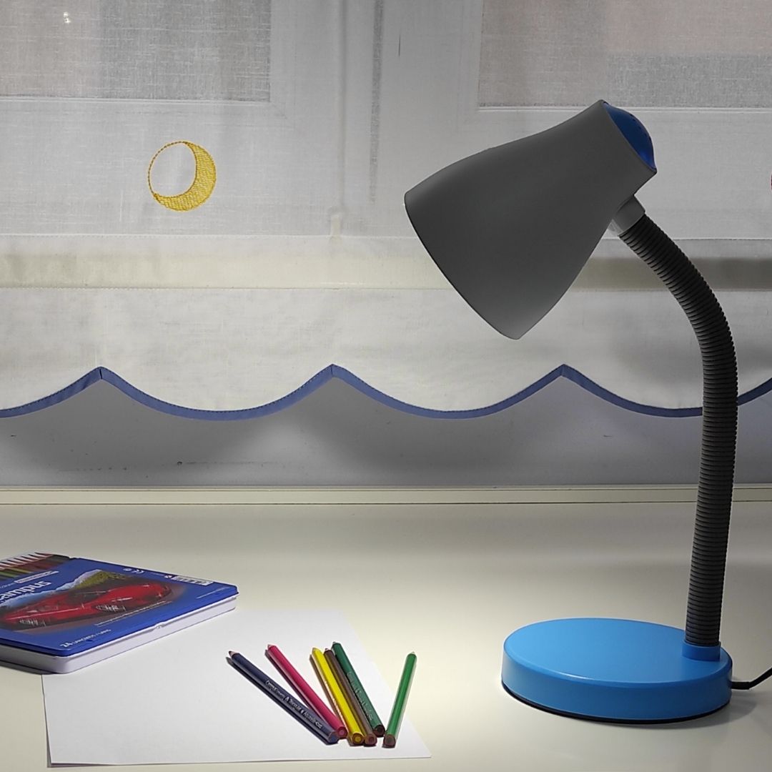 Schreibtischlampe Blau