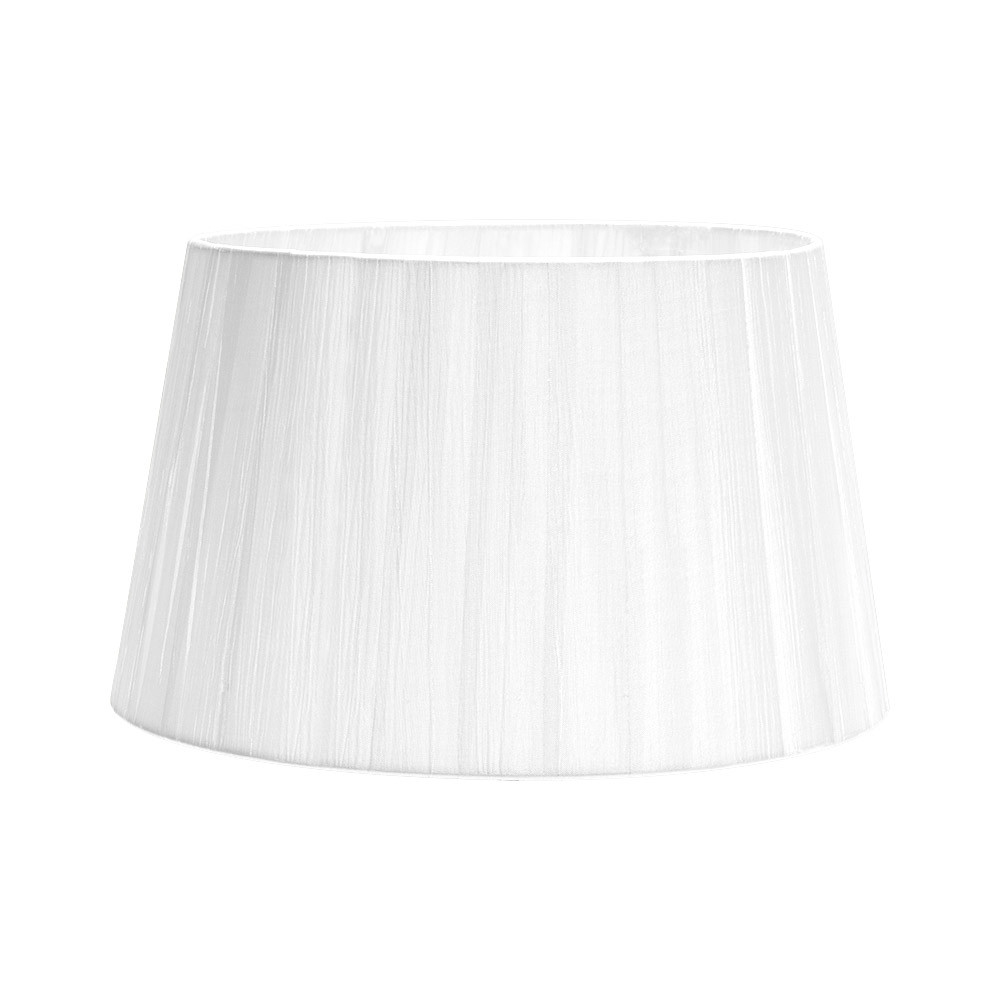Fabrilamp - 157514501 Laura Lampenschirm E27 Weiß 45dx35dx30h Offen Konisch