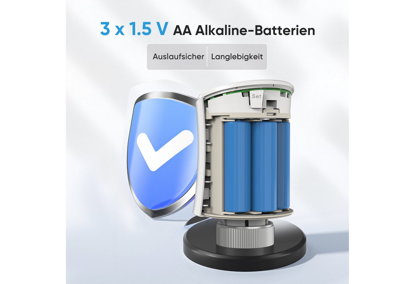 Salcar Smart Heizkörperthermostat 706w 3er Set Wifi Thermostat Kompatibel Mit Amazon Alexa & Google Home Programmierbar Tuya Heizungsthermostat Smartes Heizkörper Mit 9x Batterien Bild 2