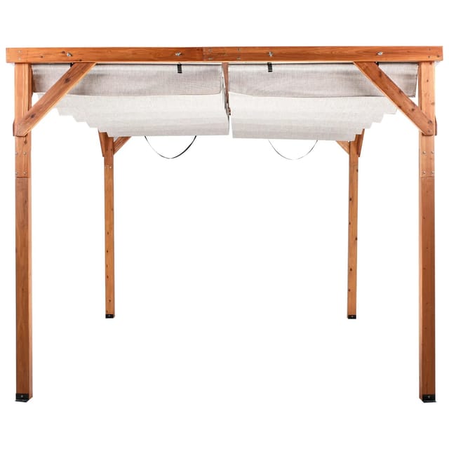 Pavillon Villarosa Tannenholz 320 Cm 380 Cm Braun / Beige