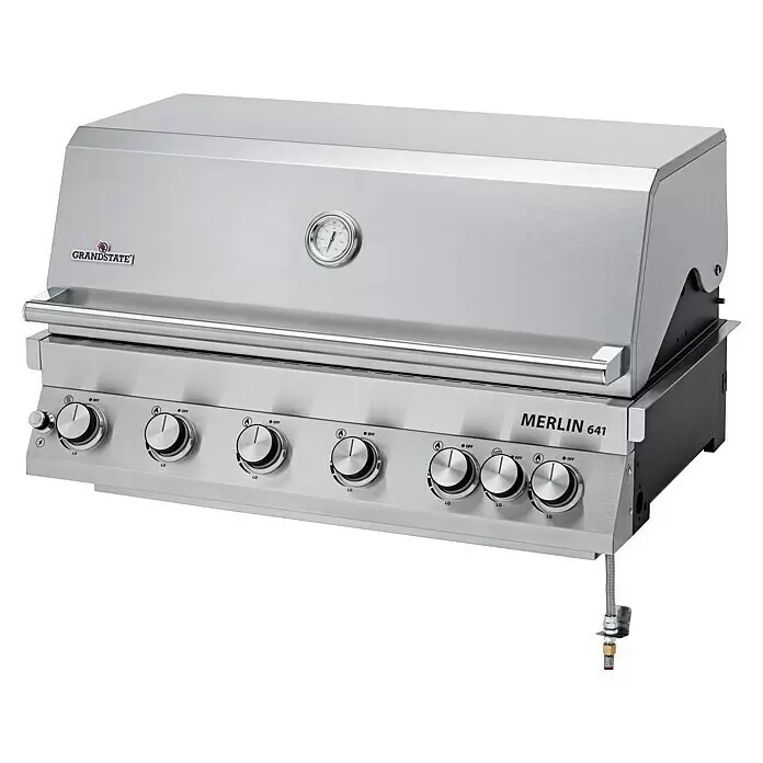 Grandstate Gasgrill Merlin 641 Built-In (Grillfläche (B x T): 88 x 44 cm, 21 kW, Anzahl Brenner: 6 Stk.)