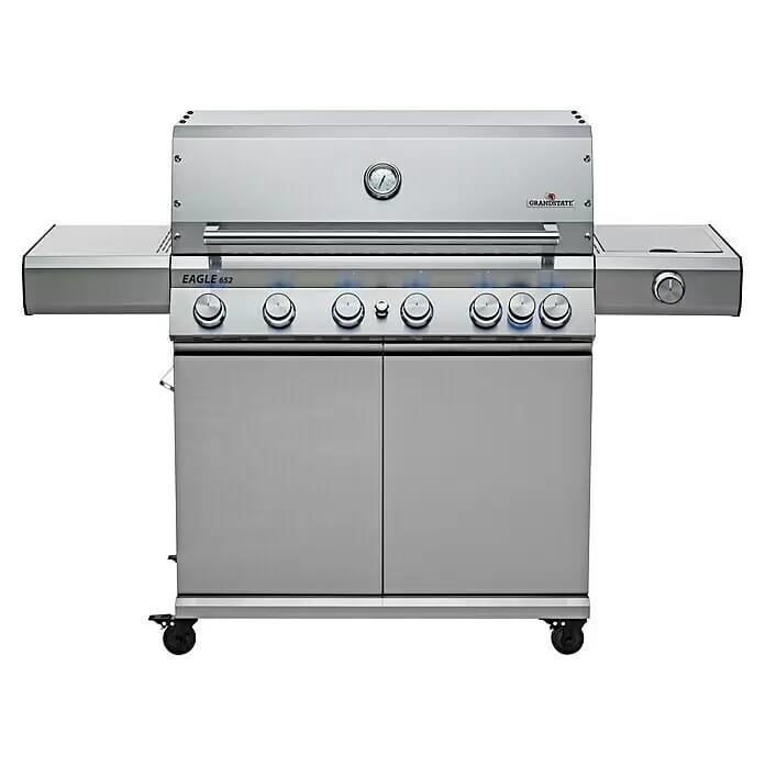 Grandstate Gasgrill Eagle 652 (Grillfläche (B x T): 90 x 45 cm, 24,2 kW, Anzahl Brenner: 6 Stk., Material Grillfläche: Edelstahl)