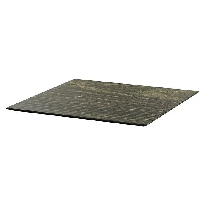 Garten-Tischplatte Feros (L x B x H: 70 x 70 x 1,2 cm, HPL, Quadratisch, Braun)