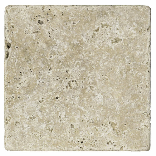 WOHNRAUSCH Wand- und Bodenfliese »Tosca Cream«, LxBxH: 10 x 10 x 1 cm, (0,5 m²), Travertin, beige, matt, getrommelt Bild 3