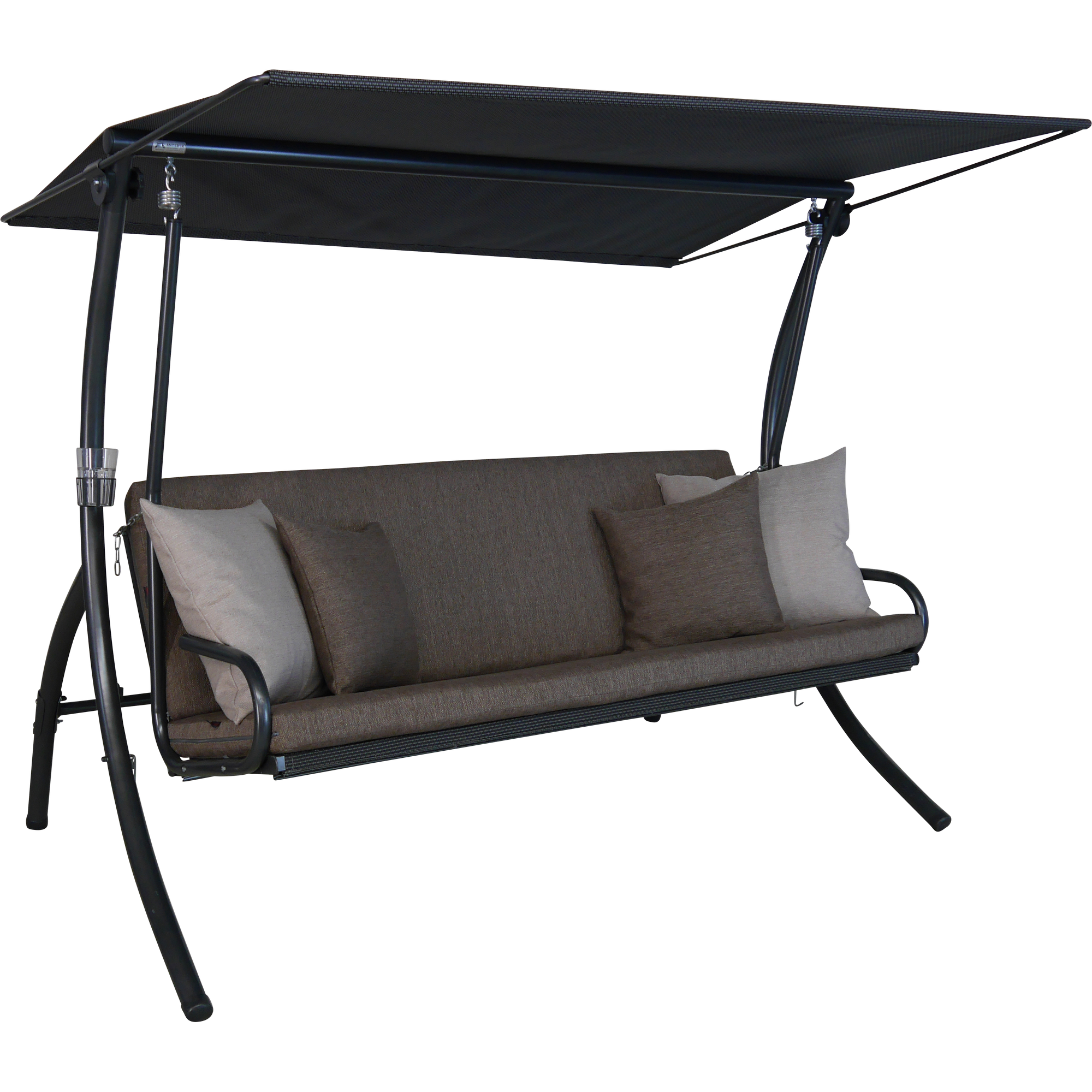 Angerer Freizeitmöbel Hollywoodschaukel 'Elegance Smart' 3-Sitzer taupe 210 x 160 x 145 cm
