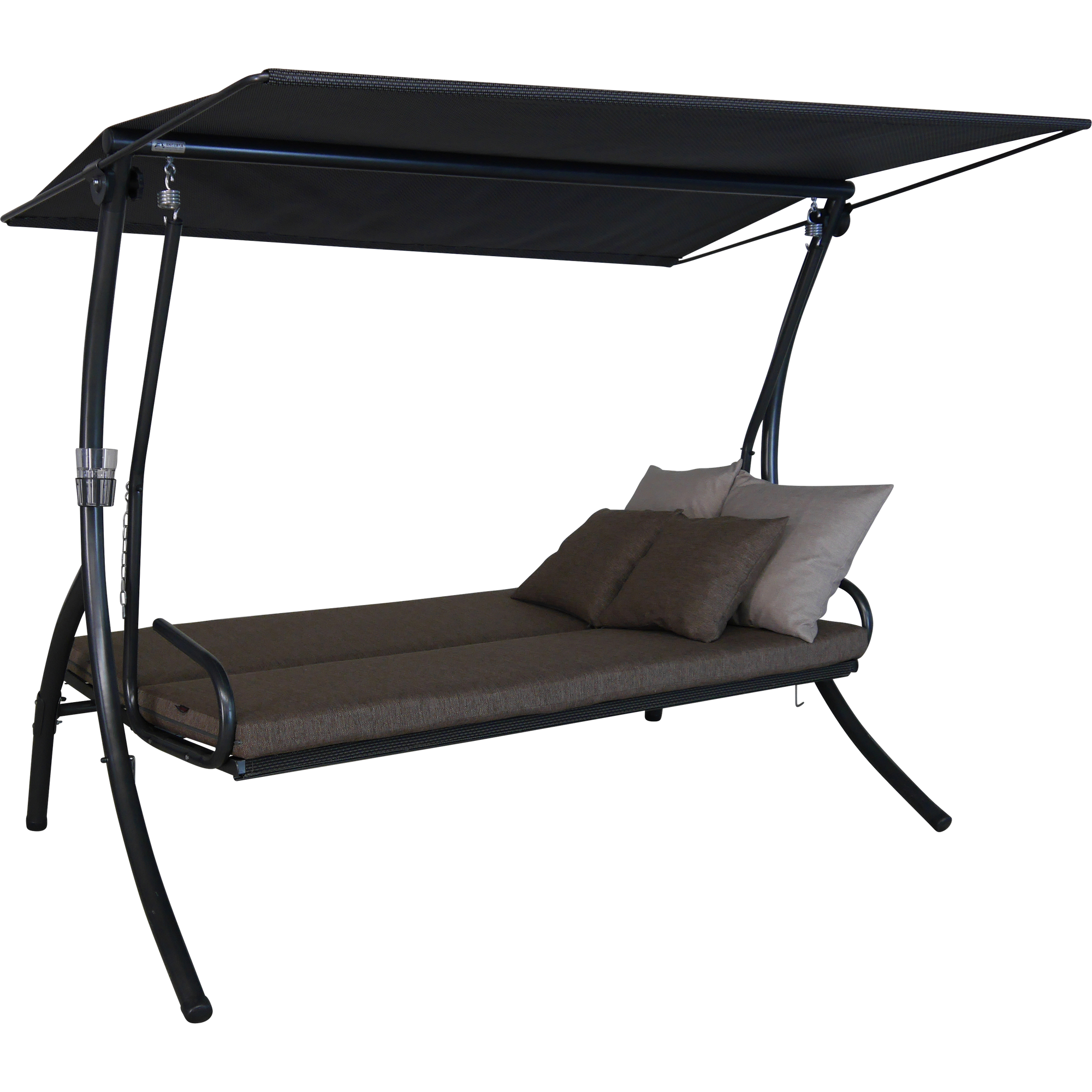 Angerer Freizeitmöbel Hollywoodschaukel 'Elegance Smart' 3-Sitzer taupe 210 x 160 x 145 cm Bild 2