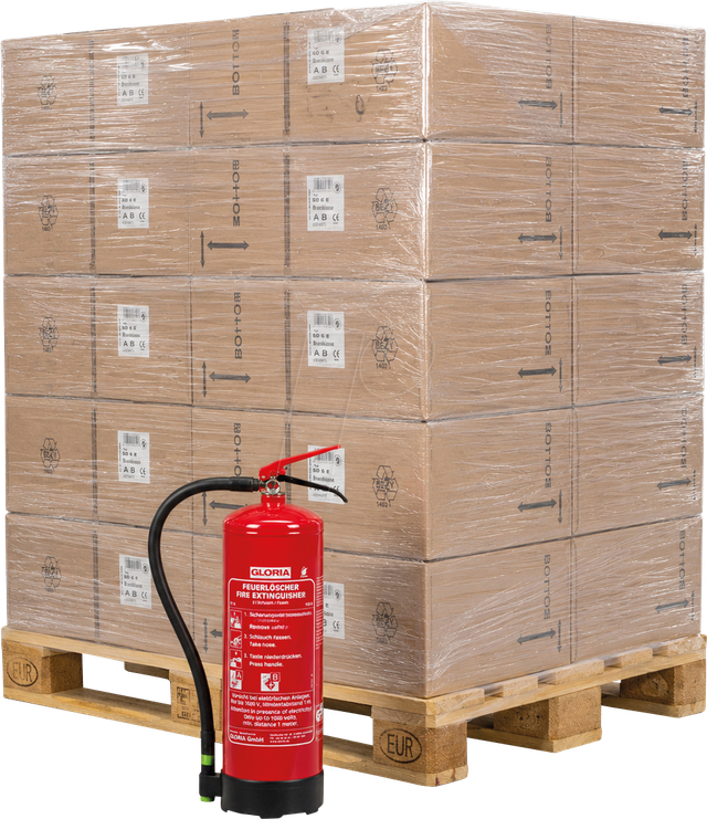 GLORIA SD6E-49 - Feuerlöscher Schaum, 6 Liter, 49 Stück auf Palette