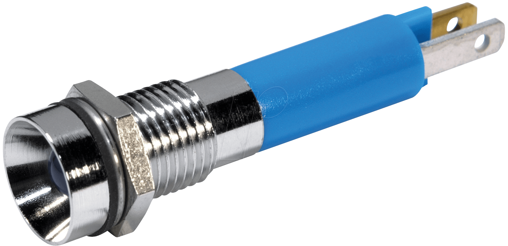 LED 1905-24BL - LED-Signalleuchte, 5 mm, blau, 24 V, Innenrefl., Ø8 mm, 60 mcd