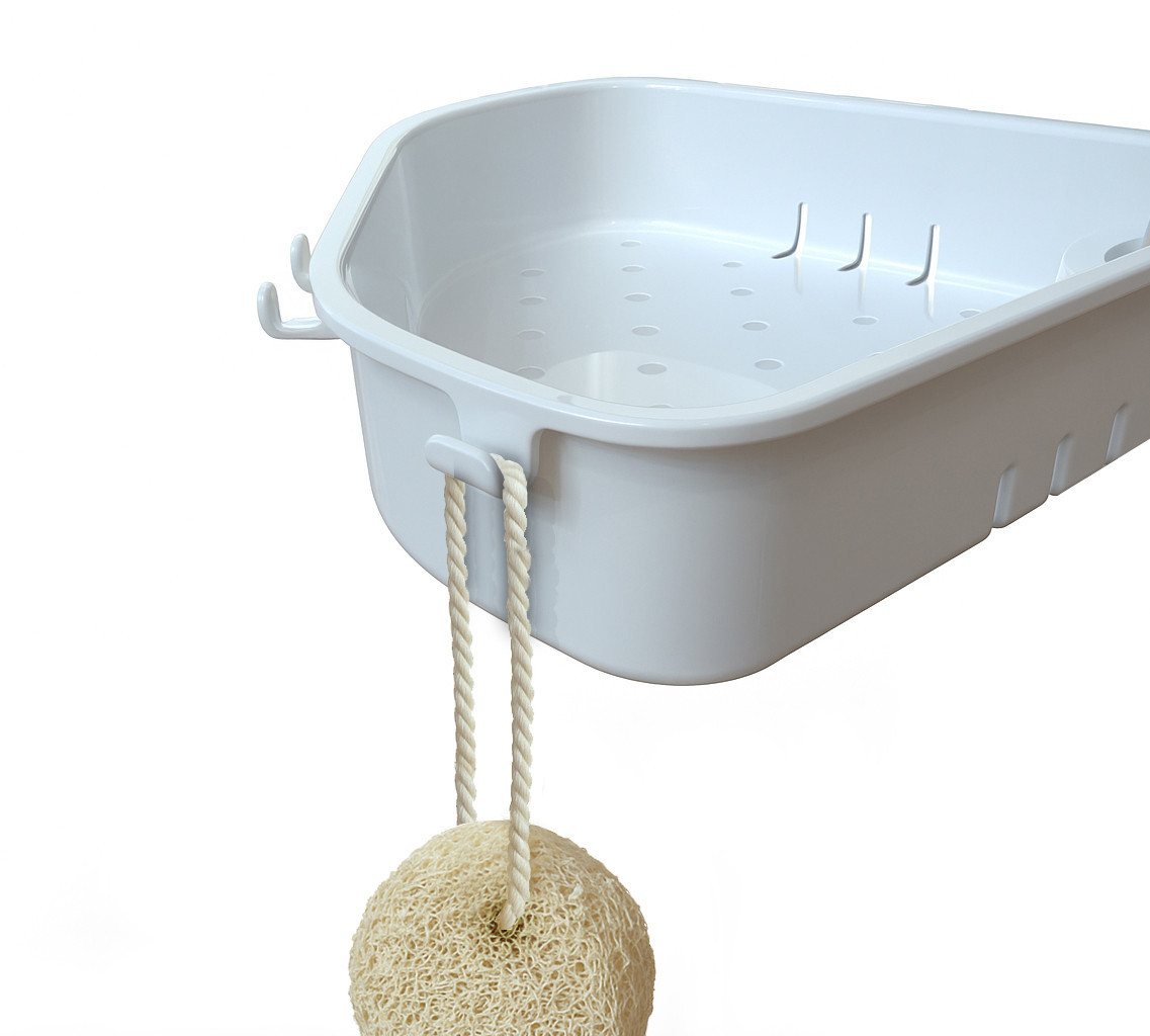 Bischof Dusch- und Badhocker Tray Comfort, belastbar bis 150 kg, Mit schwenkbarer Ablage 28x21cm und 360° drehbarer Sitzfläche, TÜV-GS Bild 2