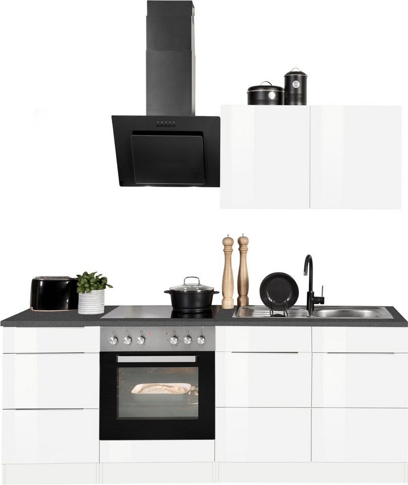 KOCHSTATION Küchenzeile KS-Brindisi, Breite 210 cm, wahlweise mit E-Geräten, mit MDF-Fronten Bild 3