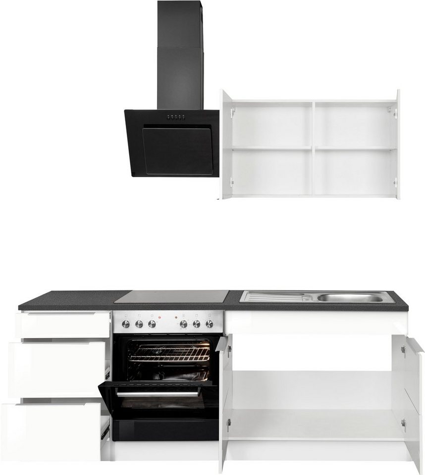KOCHSTATION Küchenzeile KS-Brindisi, Breite 210 cm, wahlweise mit E-Geräten, mit MDF-Fronten Bild 4