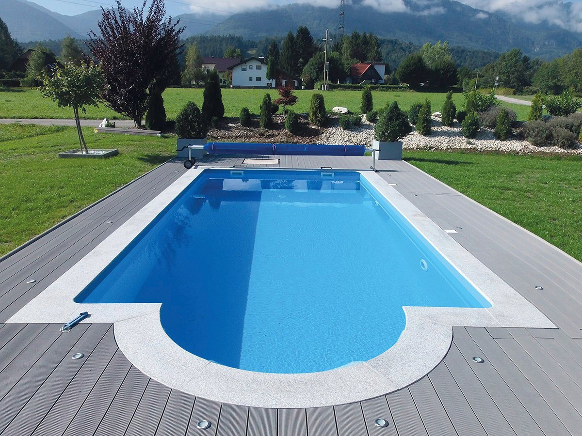 KWAD Schwimmbecken STYROPOR®STEIN POOL ALL INCLUSIVE, BxLxH: 300x600x150 cm (Set), mit Römertreppe, inkl. Beckenrandsteine & Poolbeleuchtung Bild 4