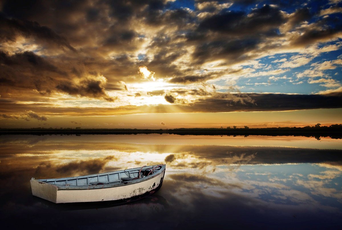 Papermoon Fototapete Schiff im Wasser Bild 2