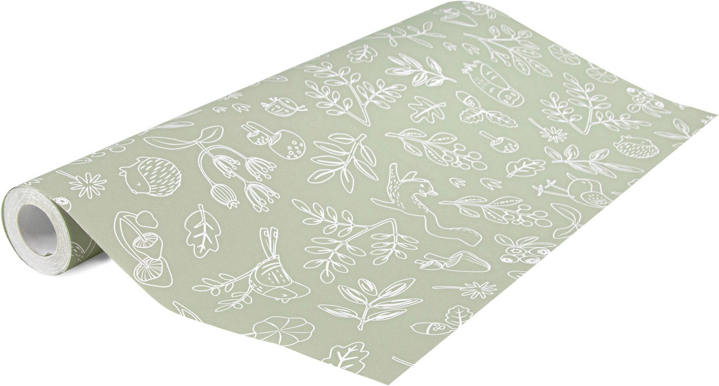 LITTLE DUTCH Vliestapete Forest Wonders, glatt, grafisch, (1 St), Design Tapeten Bild 3