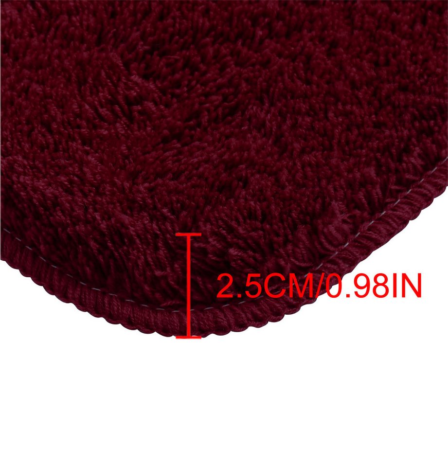 Bruno Banani Badematte Lana, Standard und Premium Qualität, Badvorleger, Badezimmer, Höhe 25 mm, rutschhemmend beschichtet, schnell trocknend, strapazierfähig, fußbodenheizungsgeeignet, Polyacryl, rechteckig, 3-tlg. Stand-WC Set, Badteppich, Badematten, unifarben, auch als 3 teiliges Set & rund Bild 4