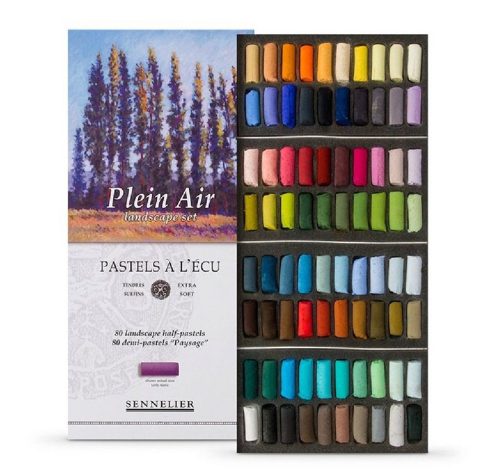 SENNELIER Pastellkreide Soft Pastelle Landscape Set, 80 halbe Pastell-Sticks