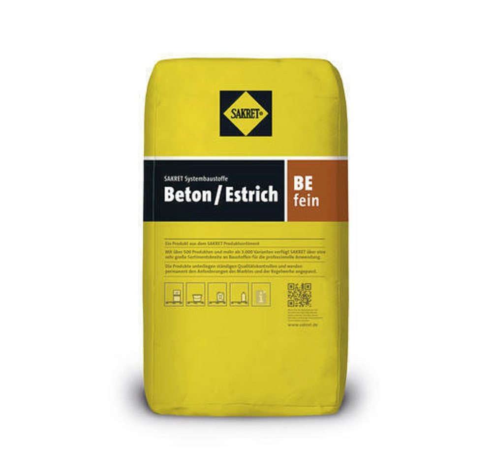 Sakret Trockenbeton SAKRET Beton / Estrich BE 0-4 fein 30kg