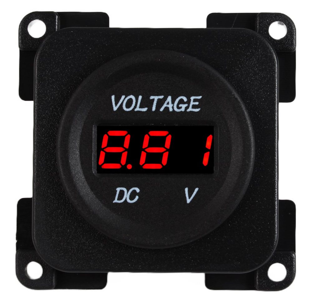 HABA B.V. Steckdose C-Line Steckdose Voltmeter Digtal 12 + 24 Volt schwarz Bild 2