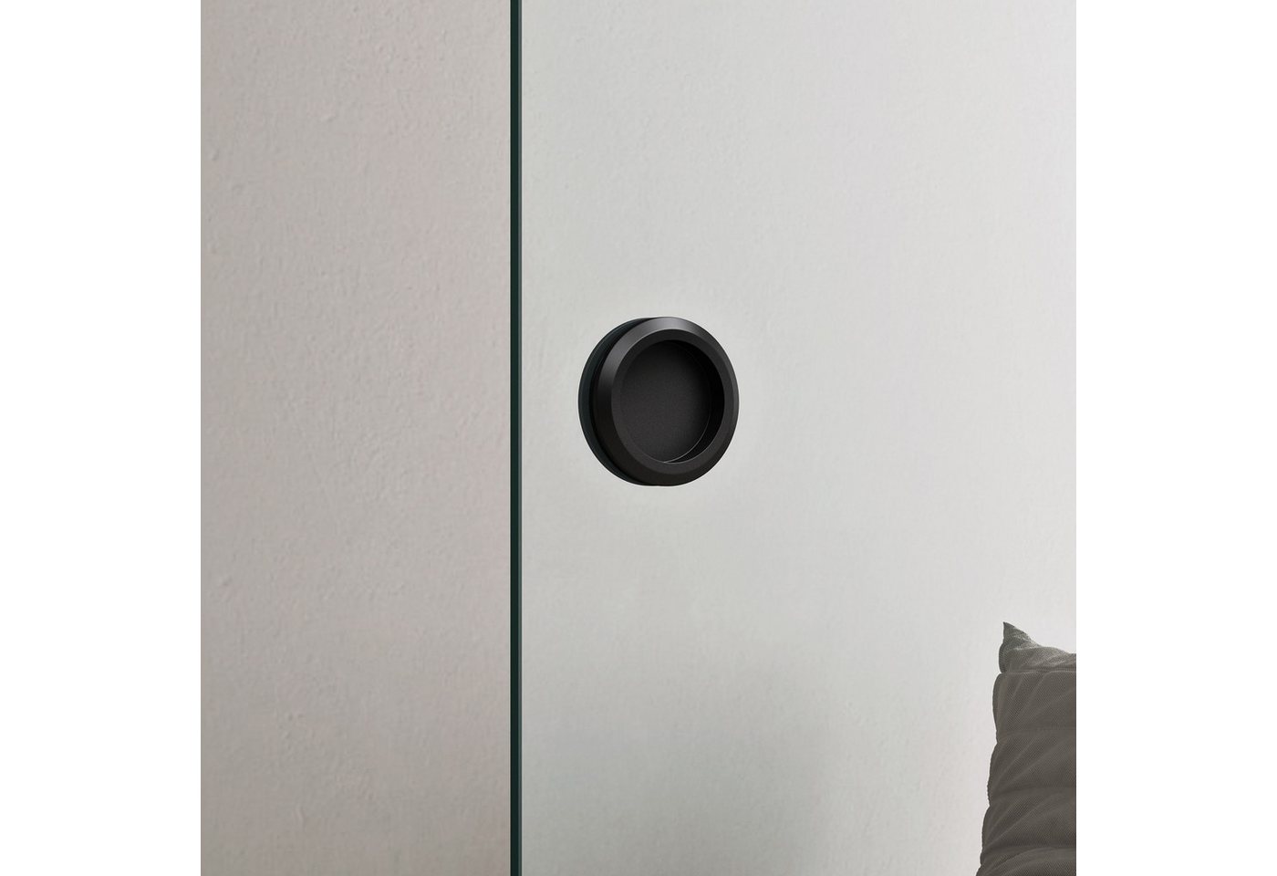 doporro Glasschiebetür komplettset Soft-Close Zimmertür mit 8mm ESG-Glas H:205/215cm Amalfi Bild 4